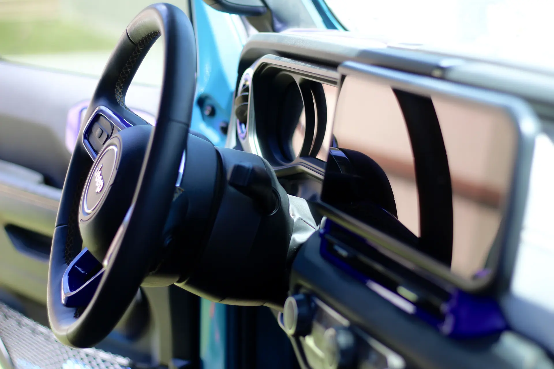 Ford interior detailing close-up — Tremonton Utah